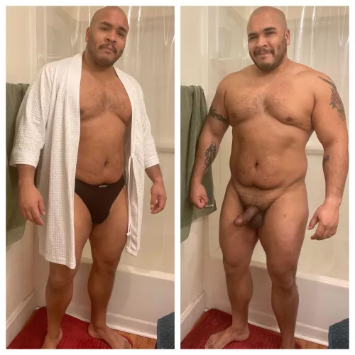 Didn’t have much on to begin with 😉