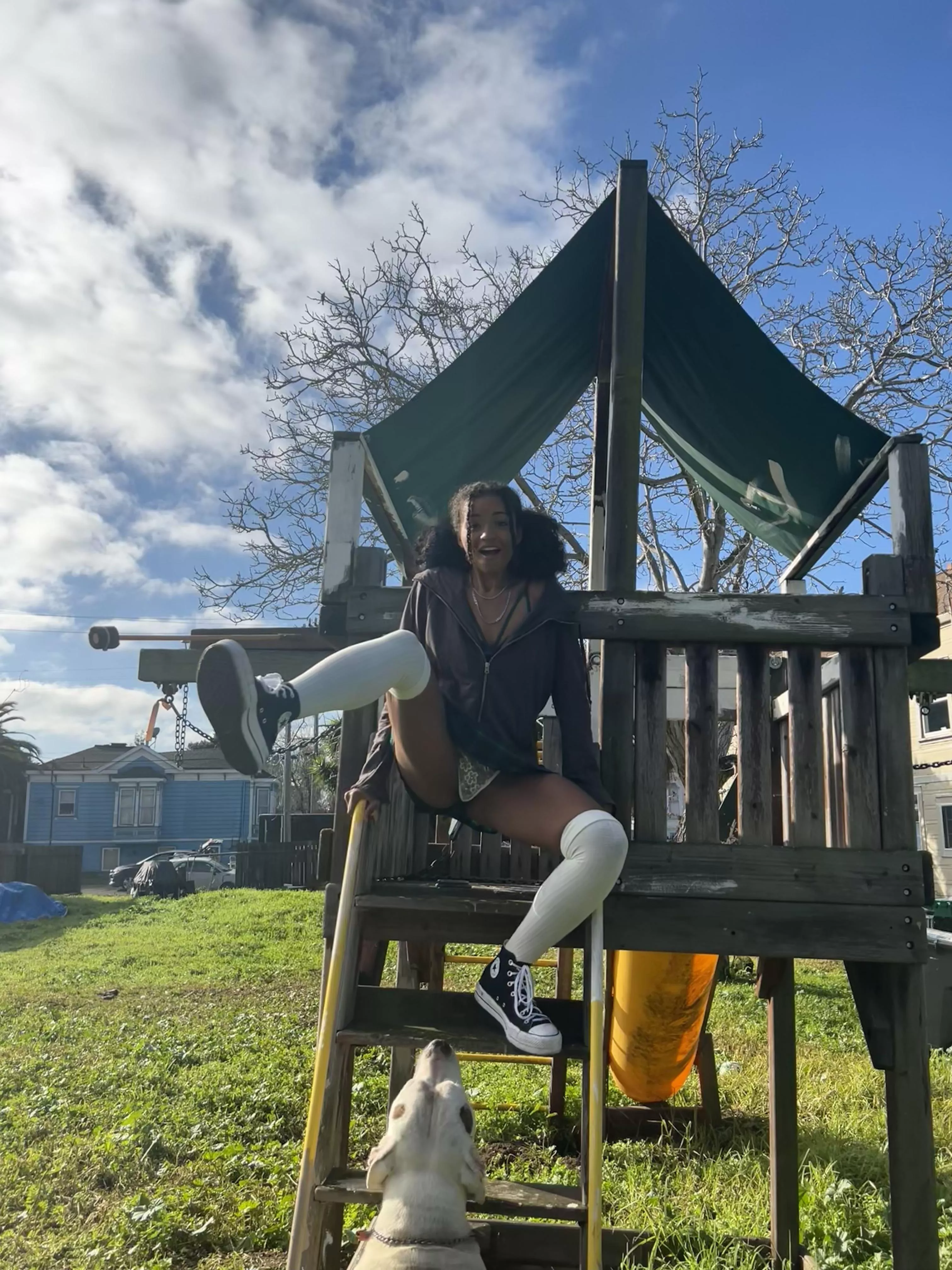 Didn’t realize my dog was out 😭