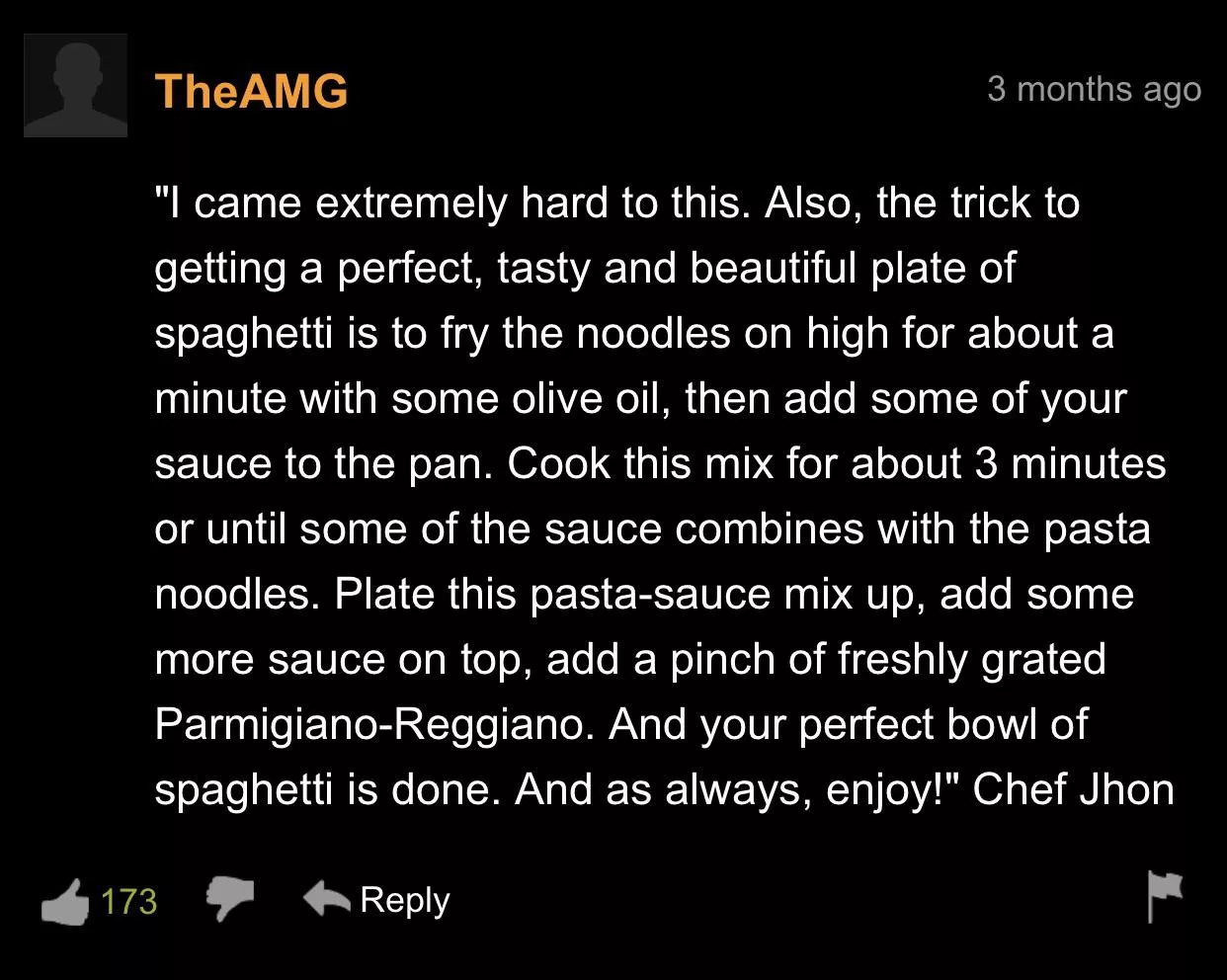 Didn’t think I’d learn to cook on pornhub.