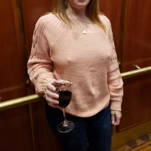 Dinner at an upscale bar.