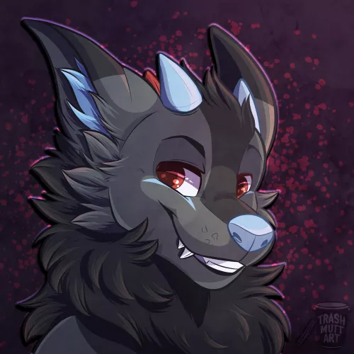 Dino Dog 🦖 (art by me - TrashmuttArt on Twitter)