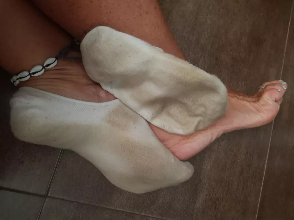 dirty White socks
