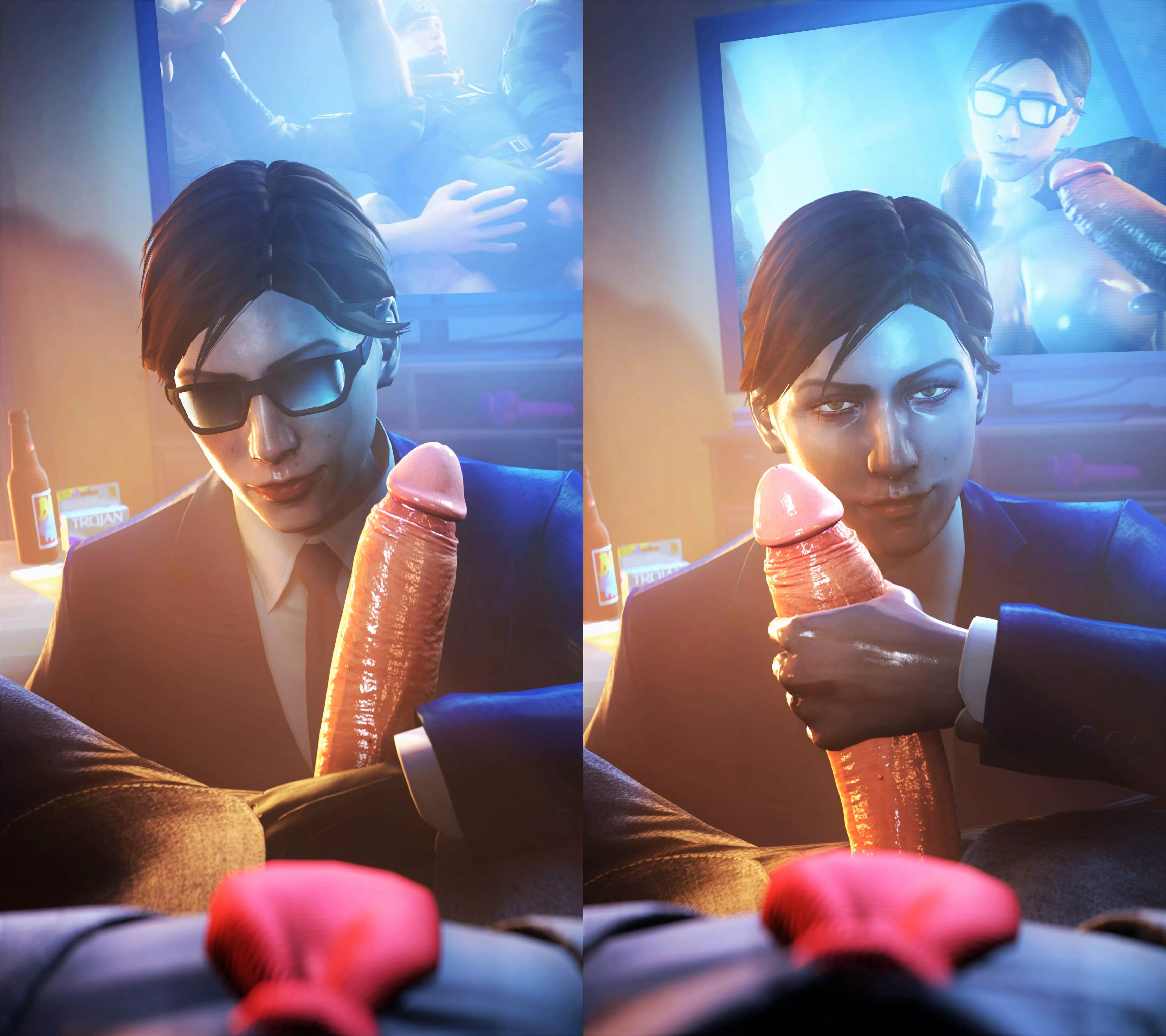 Discount Zofia Elite gives you a handy whilst her Porn Blares in the background (Akatomasu) Discount Zofia Elite gives you a handy whilst her Porn Blares in the background (Akatomasu)