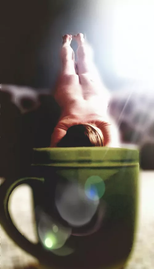 Diving into a cup of inspiration. Wishing everyone a wonderful day! π€βπ