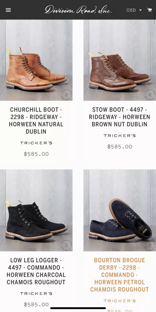 Division roads latest bulletin… 4 new pairs of boot in this 1.