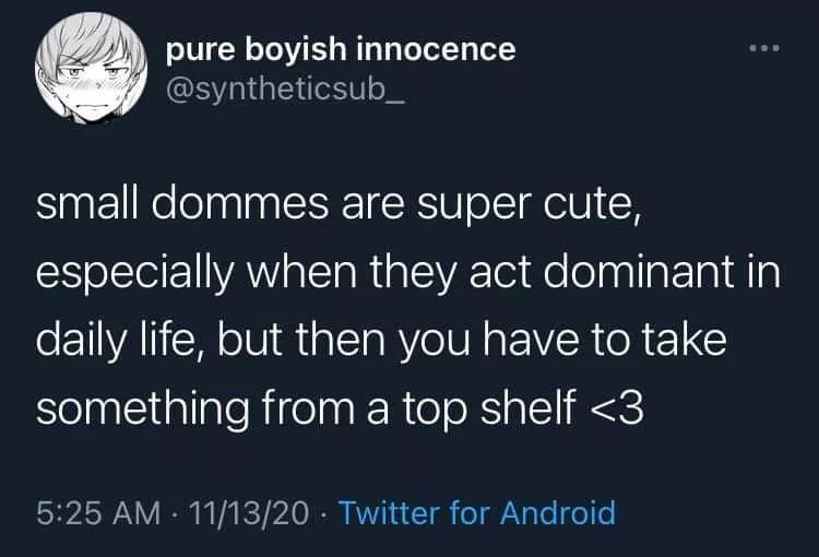 Do dommes ever realize how cute and adorable they are? (I also don't think I would be a very bratty sub but it would be impossible to NOT be bratty here lmao)