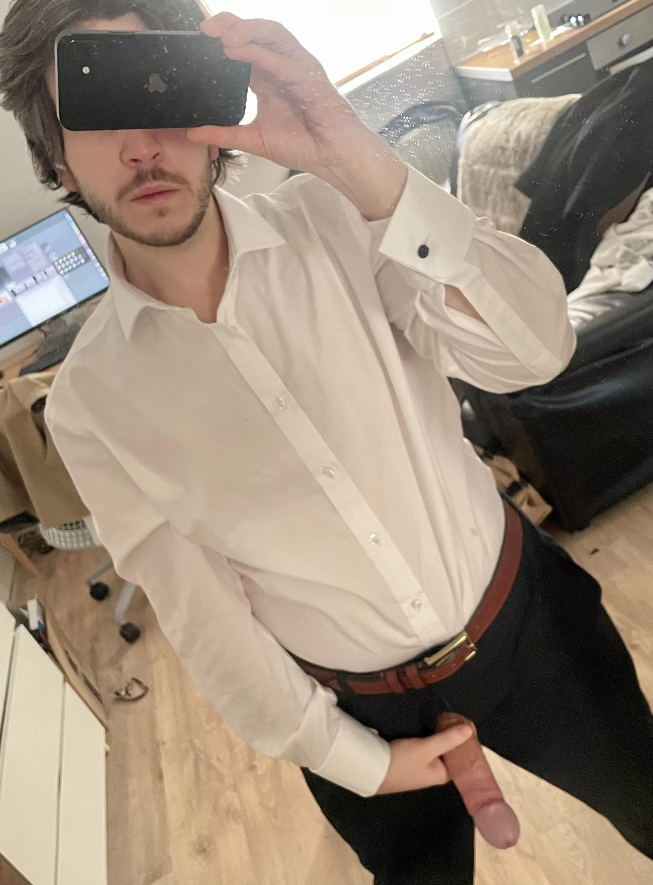 Do I look ready for the morning meeting? 😈 Do I look ready for the morning meeting? 😈