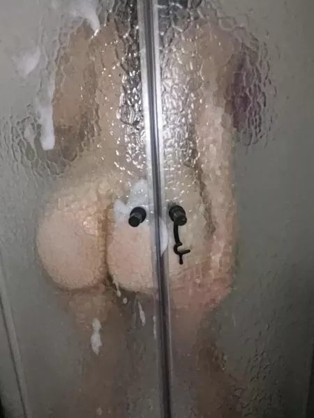 Do you enjoy my ass on the frosted glass as much as I do?