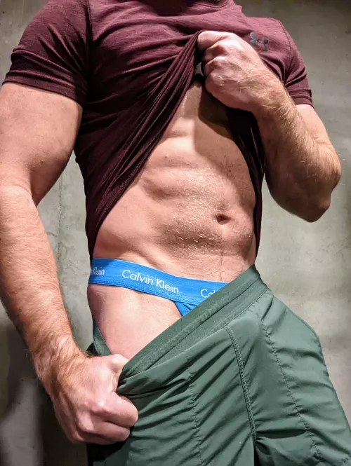 Do you ever wonder what your gym crush has on underneath?