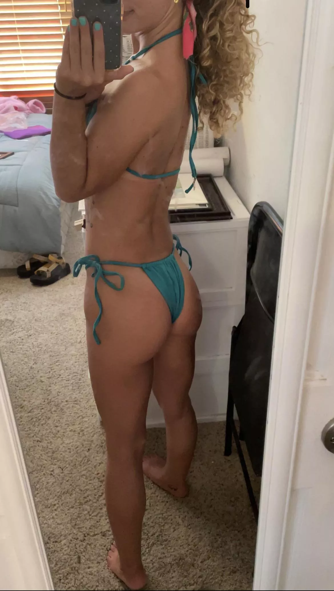 Do you like my cute little butt in my bikini? Do you like my cute little butt in my bikini?