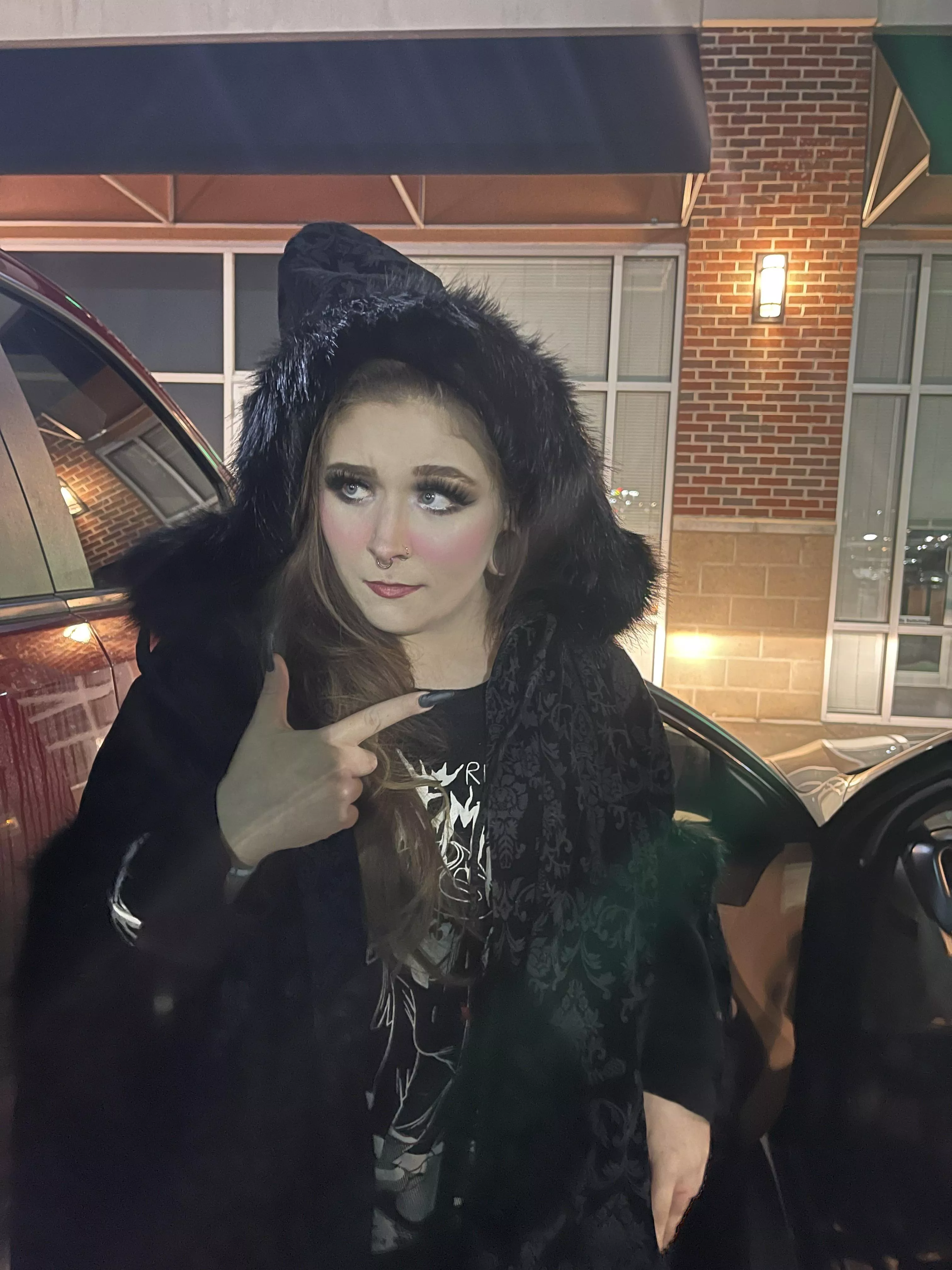 Do you like my makeup and new witchy cloak