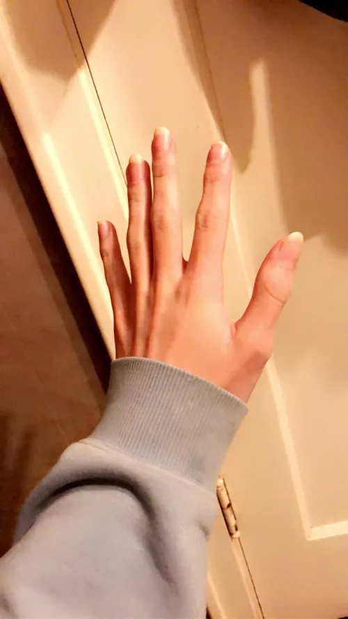 Do you like my natural nails? 🥺👉👈