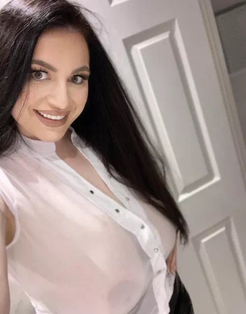 Do you like my see through blouse ?😋