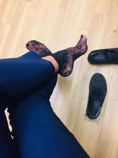 Do you like my work socks for this evening ?π€·ββοΈπβ€οΈ