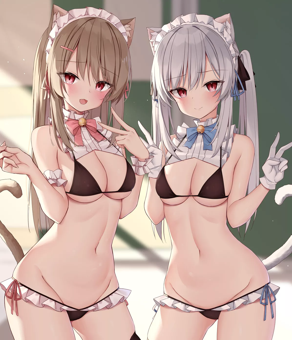 Do you like our outfits, master?