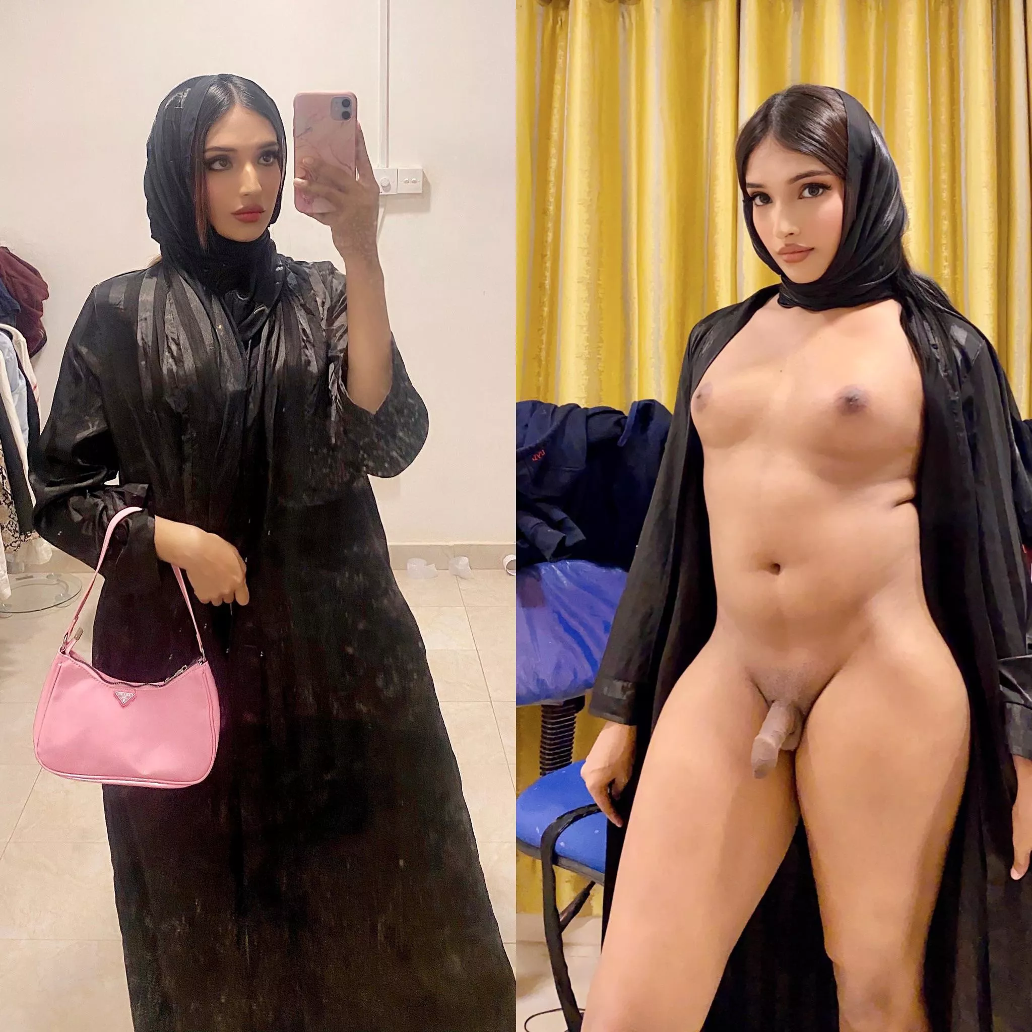 Do you like what I’m hiding under my abaya ?