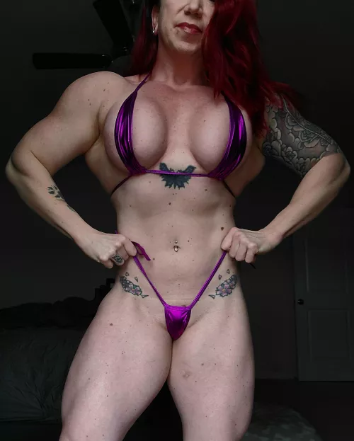 Do you love my little purple bikini as much as I do 😈