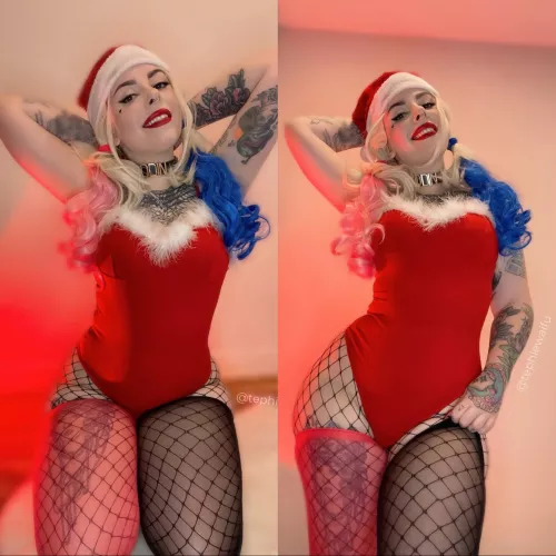 Do you prefer Harley on her knees or standing over you? Boudoir Harley Quinn by TephieWaifu