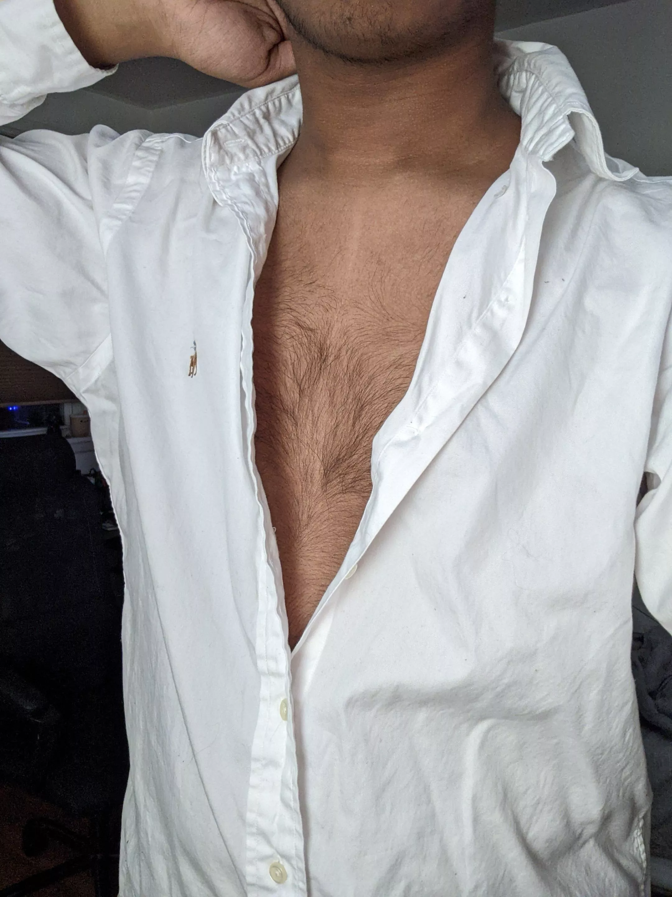 Do you wanna unbutton further?