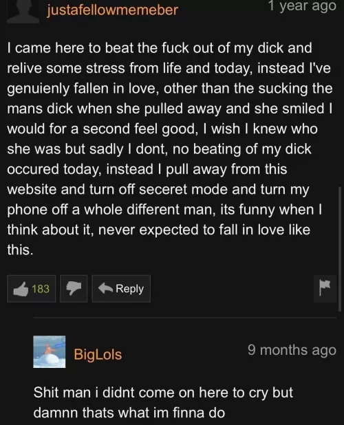 Does anyone know what video this comment was from?