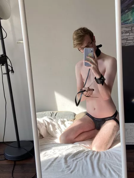 Does it count if it’s just a collar 🥺🐶