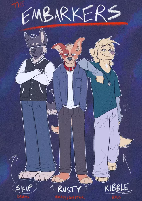 dog band poster (by me @riffmutt on twitter)