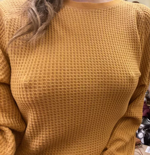 Dog gone it !! I forgot a bra again! Fo you think anyone will notice ??