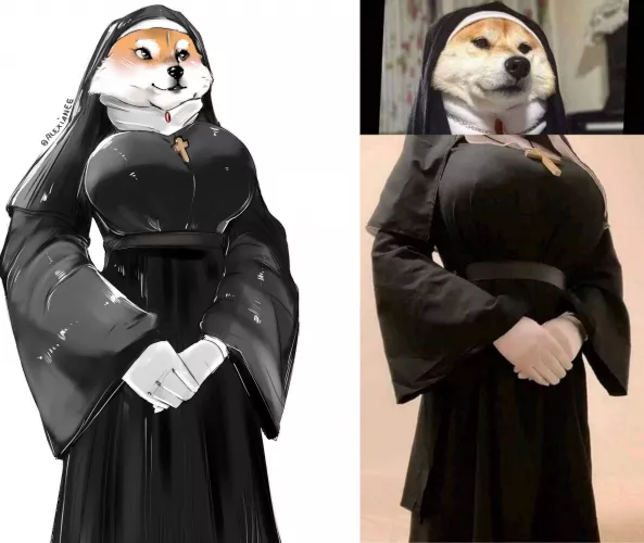 Doge nun (art by me)