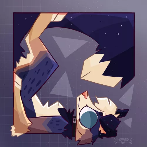 doggo commission! [OC] [@hornedpup on twitter]