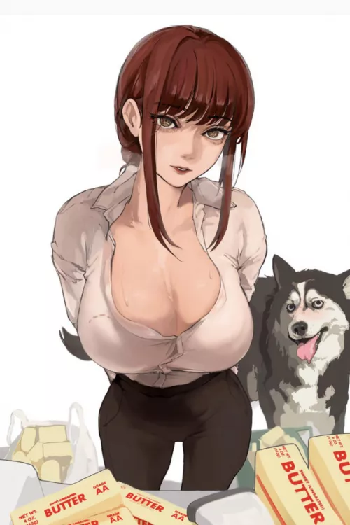 Dogs just LOVE a hot, buttered muffin... (mamimi)