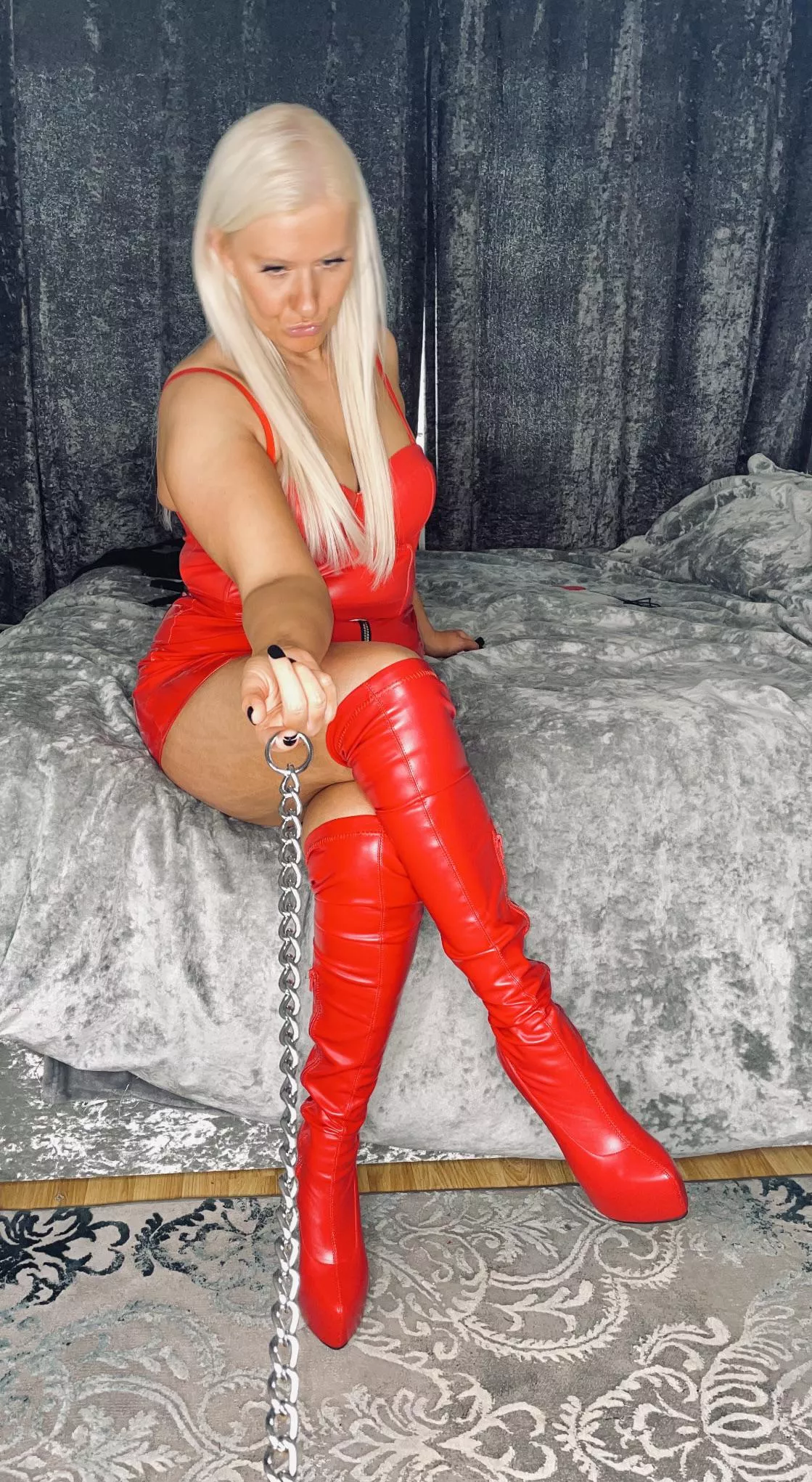 [domme] I’ve got you leashed and leaking, right where I want you