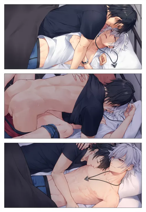 Don't mind me. I'm just sharing some Hypmic fanart that I found 🥰 [pixiv: masakj68]