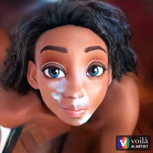 Don’t you love technology to protect real image, she let me post her as a Disney character 😂