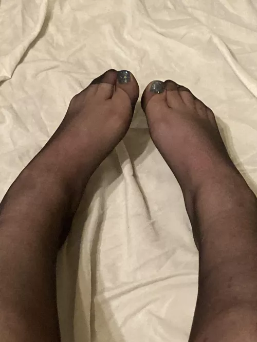 Don’t you want to drain your balls all over my stocking feet?