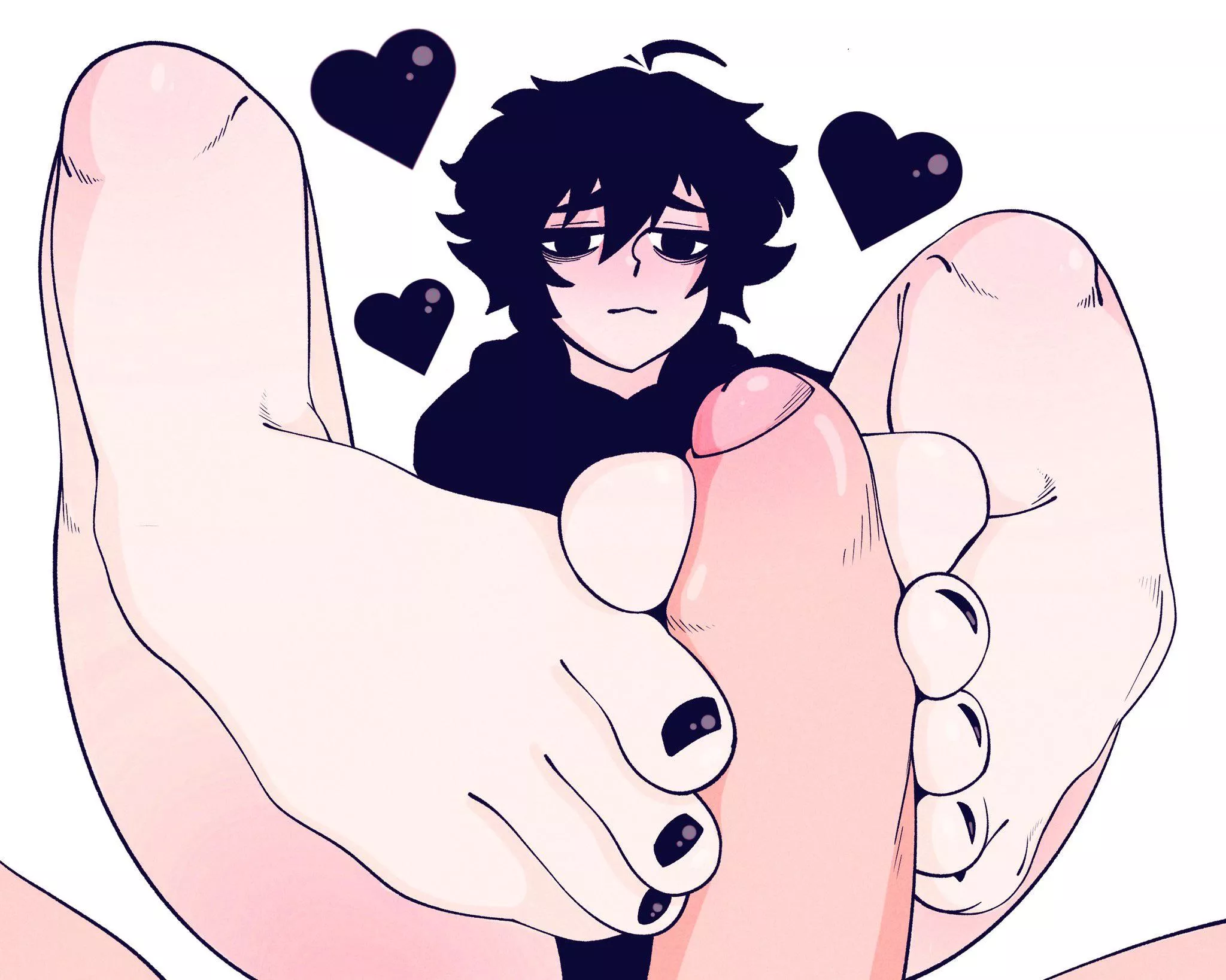 doomer boy footjob (someone)