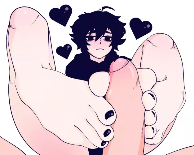 doomer boy footjob (someone)