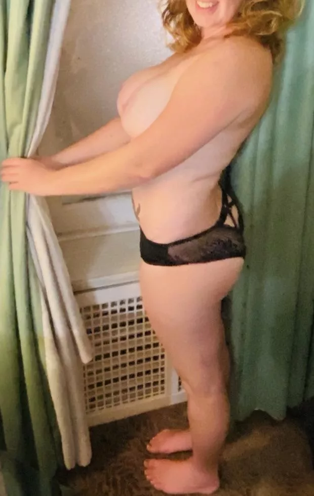 Down to just panties…