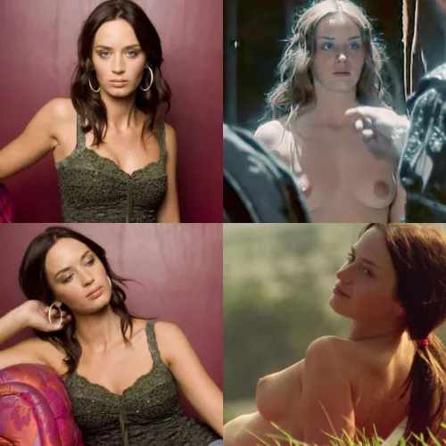 Drain my throbbing cock for Emily Blunt