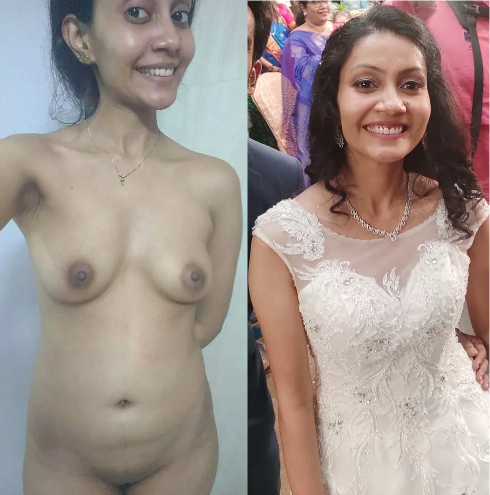 Dressed/Undressed Indian Bride