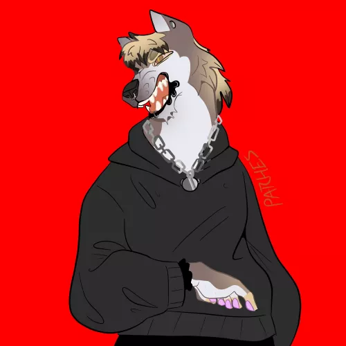 Drew my govt assigned fursona on TikTok