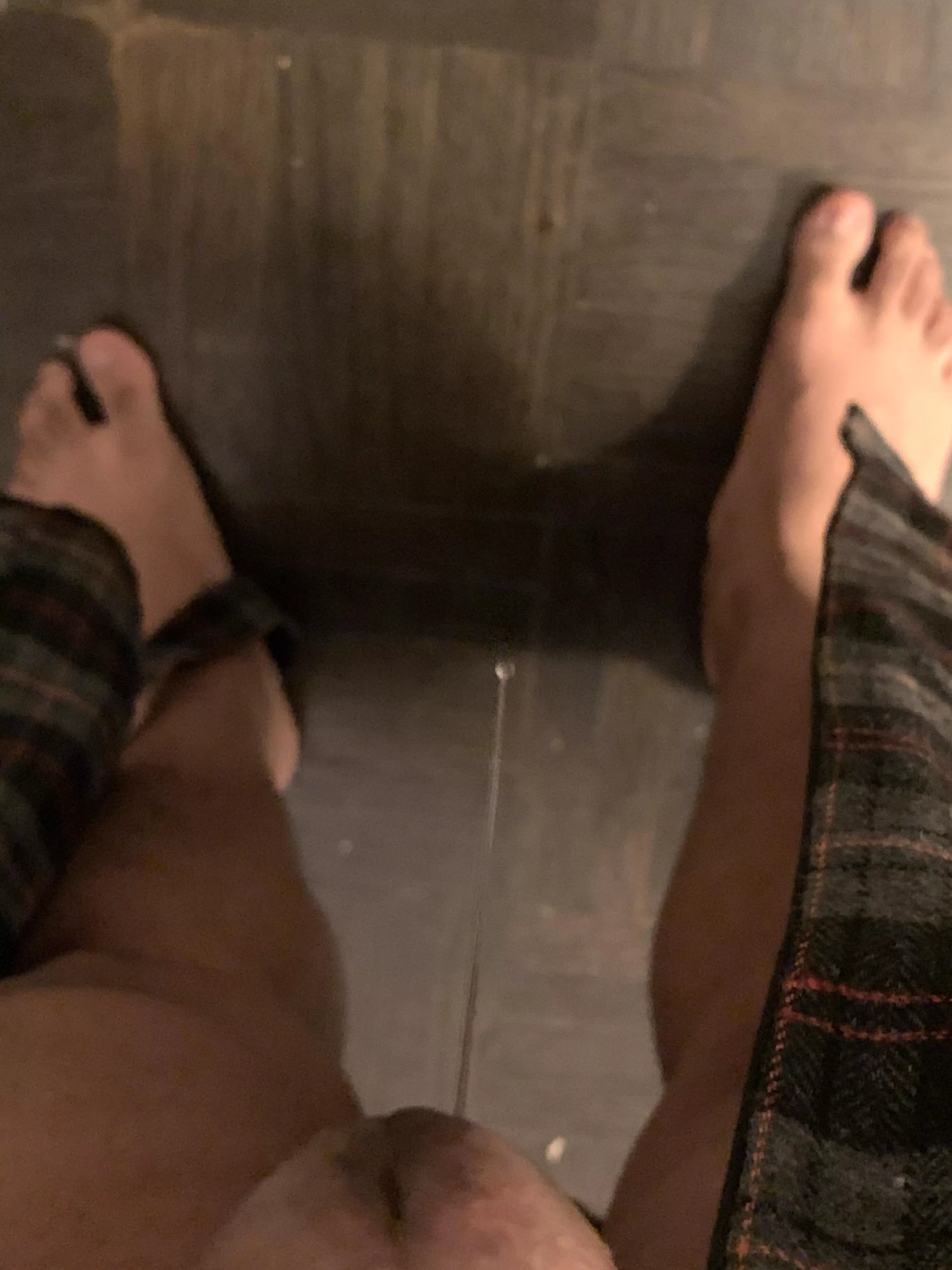 Dripped all the way to the floor.