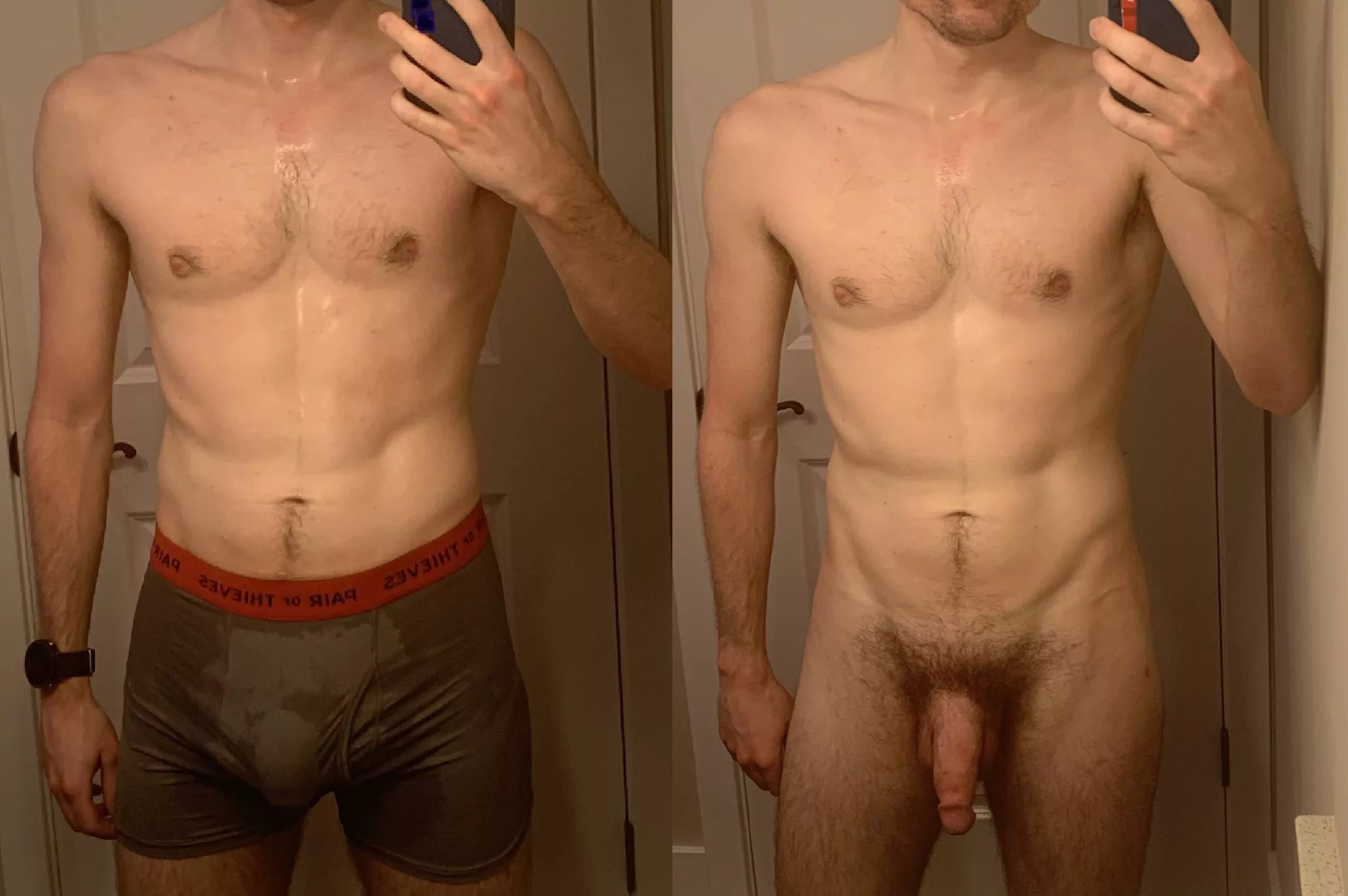 Dropping trou post-workout