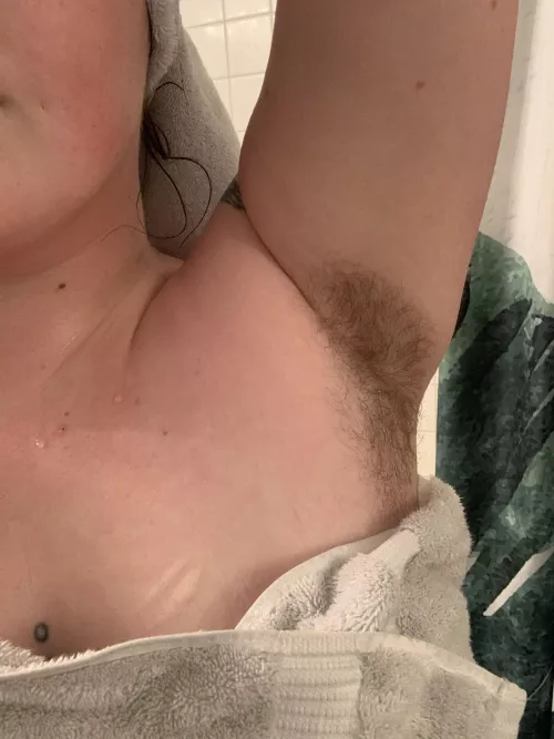 Drying off my wet pitsโฆ