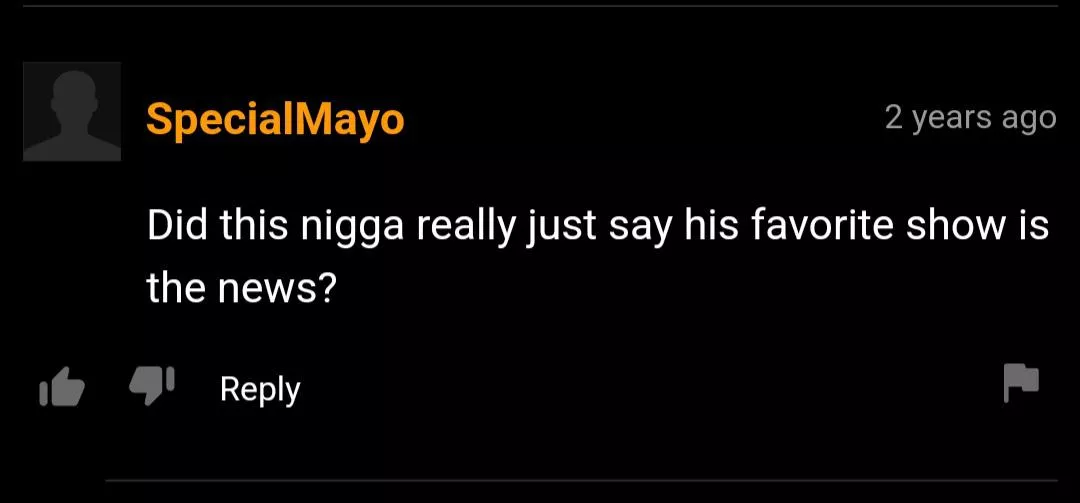 dudes favorite show is the news