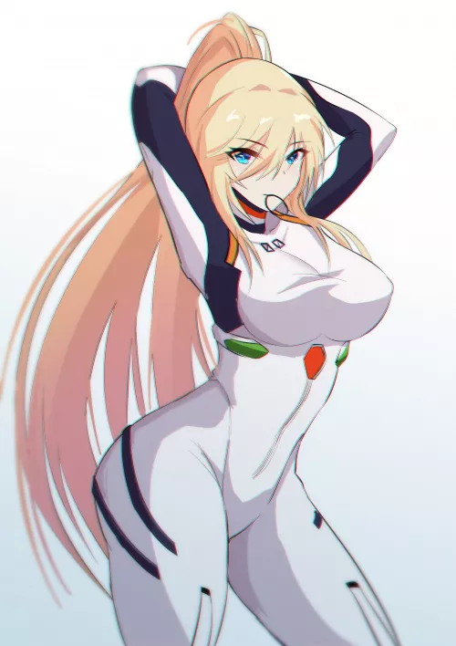 Durandal Rei Cosplay Putting Her Hair Up (Bupa Chila ) [Honkai/ Evangelion ]