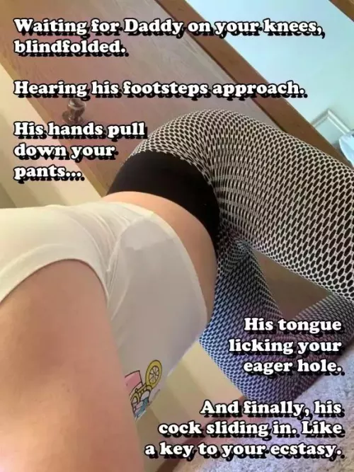 Eagerly bending over