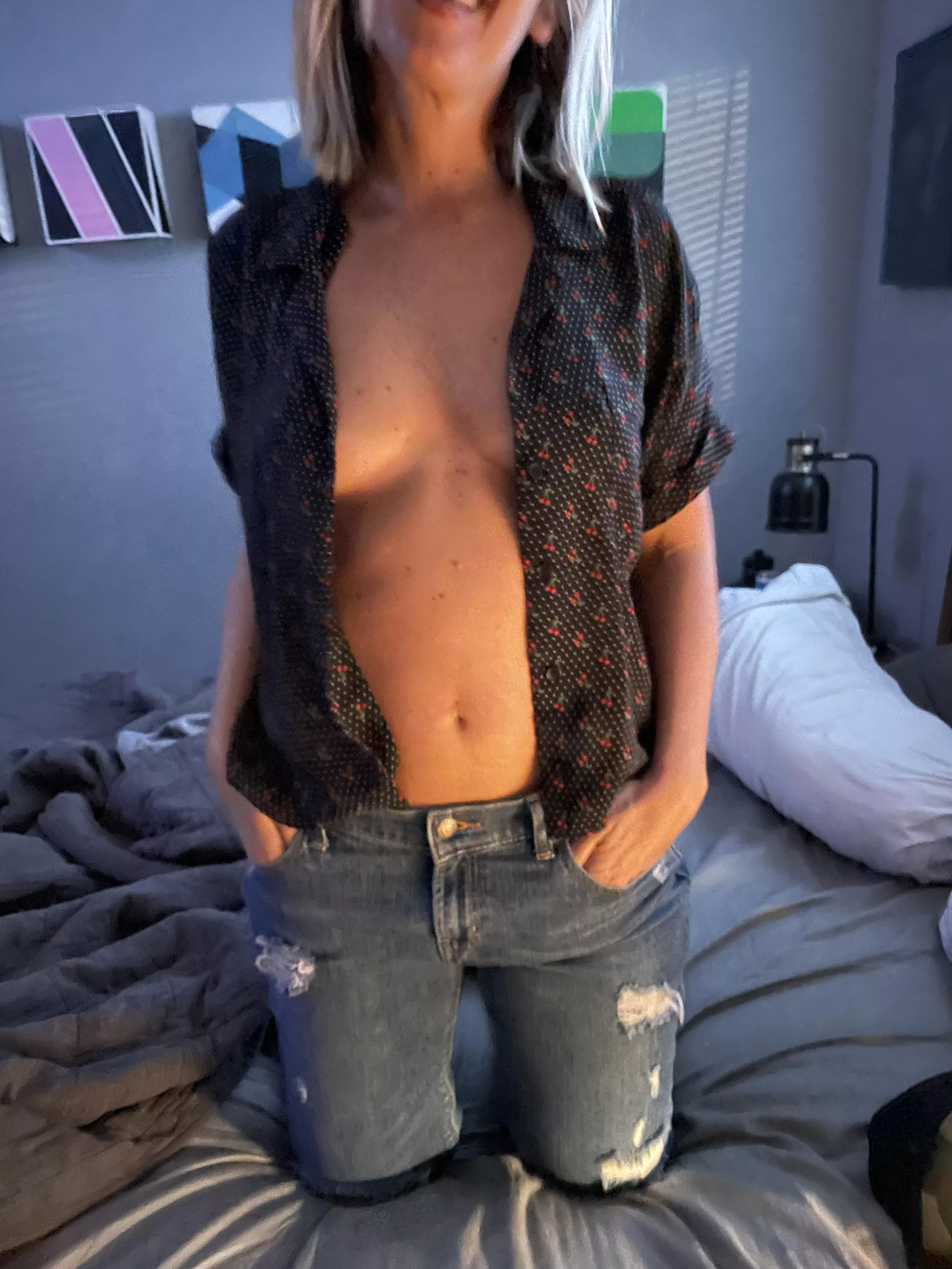 Easy access under my button-down shirt. [f]40