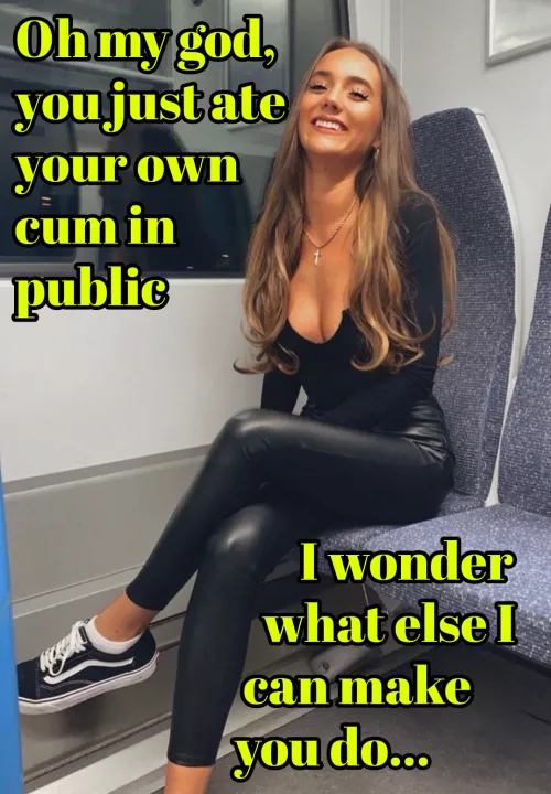 Eating Your Own Cum In Public - What's Next?