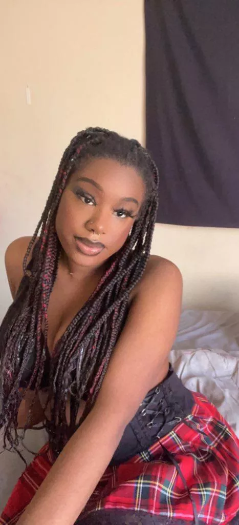 Ebony schoolgirl here to dominate you. I’m sure wifey won’t notice kik: lotsoflayah [selling] domination services