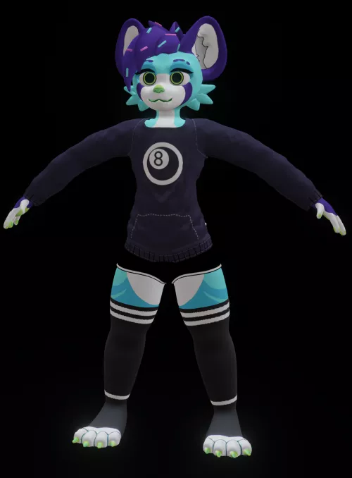 Eight model for VRchat I made. From scratch ofcourse. Character by Dont_Jinxit